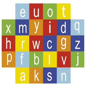 Straßenspiel Alphabet für Schulhof-Gestaltung Pausenhof Strassenspiel