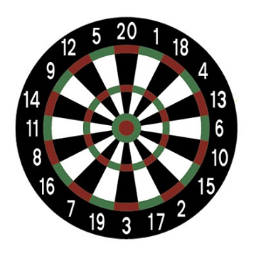 Straßenspiel Dart Pausenhof Sipiel Dart für Schulhof-Gestaltung